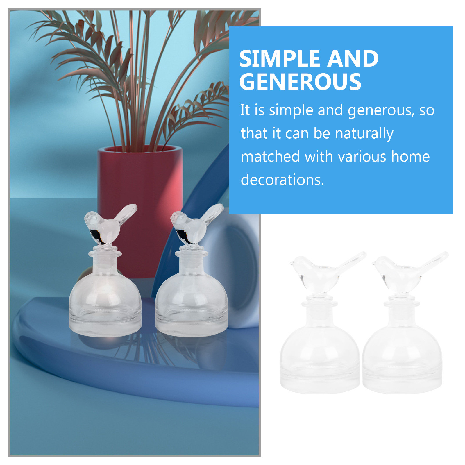 2 szt. Szklane butelki na perf – Home Fragrances recenzja i cena