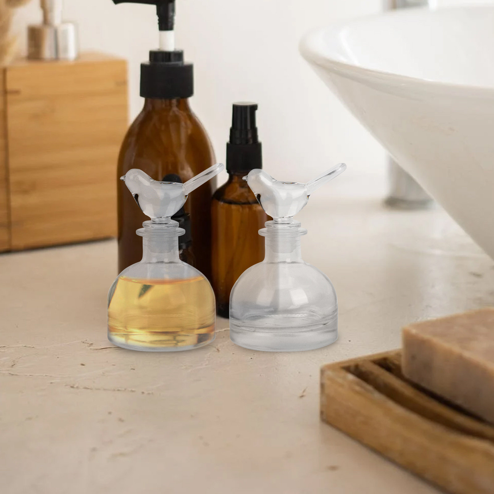 2 szt. Szklane butelki na perf – Home Fragrances recenzja i cena